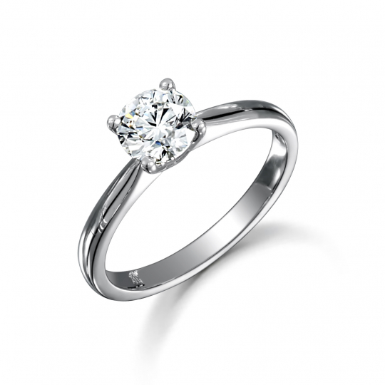 Platinum Brilliant Cut Diamond Solitaire Engagement Ring 0.70ct