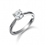 Platinum Brilliant Cut Diamond Solitaire Engagement Ring 0.90ct