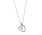 Sterling Silver Open Heart Pendant & Chain
