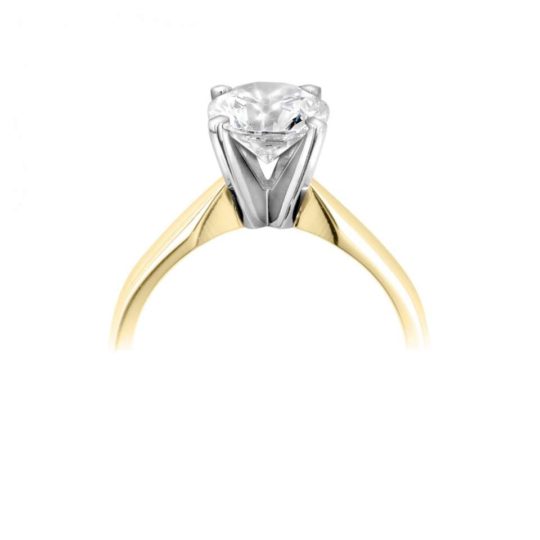 18ct Yellow Gold Brilliant Cut Diamond Solitaire Engagement Ring 0.50ct