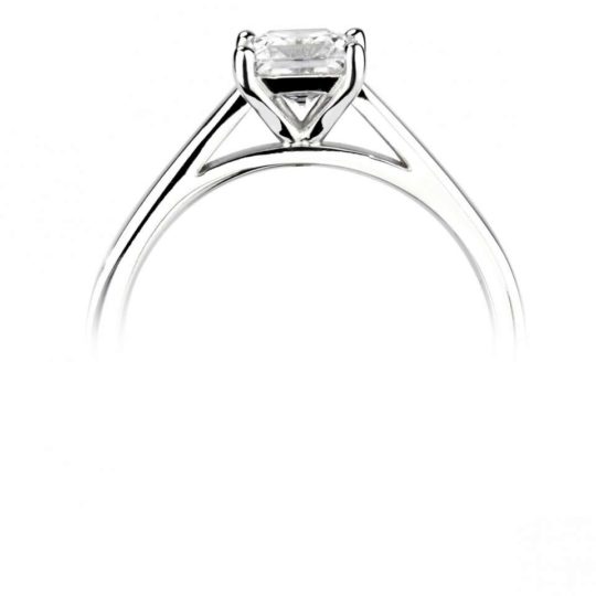 Platinum Princess Cut Diamond Solitaire Engagement Ring 1.00ct