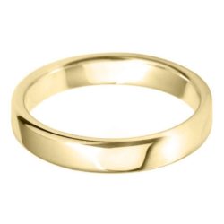Ladies 18ct Yellow Gold 4mm Court Wedding Ring