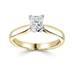 18ct Yellow Gold Princess Cut Diamond Solitaire Engagement Ring 0.80ct