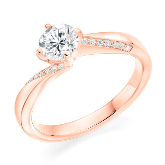 Platinum Brilliant Cut Diamond Engagement Ring 0.80ct
