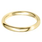 Ladies 18ct Yellow Gold 2.5mm Court Wedding Ring