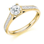 18ct Yellow Gold Brilliant Cut Diamond Solitaire Engagement Ring 1.30ct