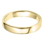 Gents 18ct Yellow Gold 4mm Court Wedding Ring