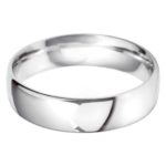 Gents Platinum 6mm Court Wedding Ring