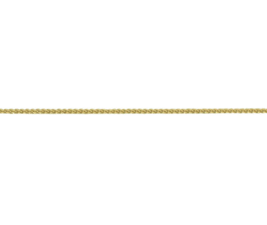 18ct Yellow Gold 18in Adjustable Spiga Chain