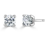 9ct White Gold AVA Diamond Stud Earrings 0.25ct