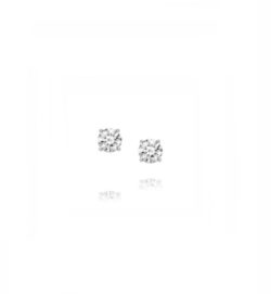 18ct White Gold Brilliant Cut Diamond Stud Earrings 0.15ct
