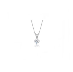 18ct White Gold Brilliant Cut Diamond Pendant 0.30ct