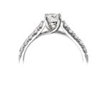 Platinum Brilliant Cut Diamond Engagement Ring 1.05ct