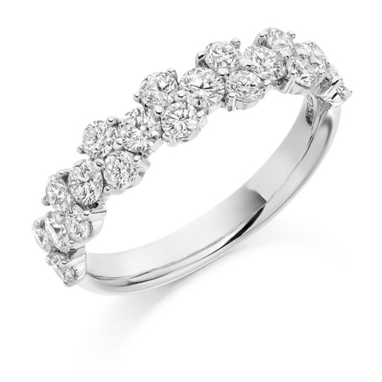 Platinum Brilliant Cut Diamond Claw Set Fancy Dress Ring 1.20ct