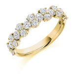 18ct Yellow Gold Brilliant Cut Diamond Claw Set Fancy Dress Ring 1.20ct