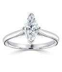 Platinum Marquise Cut Diamond Solitaire Engagement Ring 1.00ct