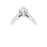 Platinum Marquise Cut Diamond Solitaire Engagement Ring 1.00ct