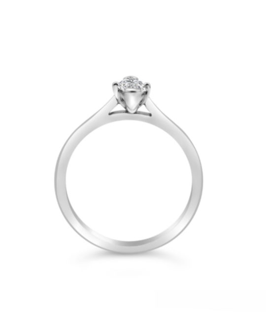Platinum Marquise Cut Diamond Solitaire Engagement Ring 0.70ct