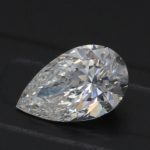 Platinum Pear Shape Diamond Halo Engagement Ring 1.40ct