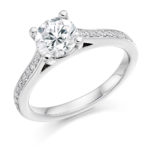 Platinum Brilliant Cut Diamond Engagement Ring 1.25ct
