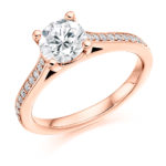 18ct Yellow Gold Brilliant Cut Diamond Engagement Ring 1.25ct