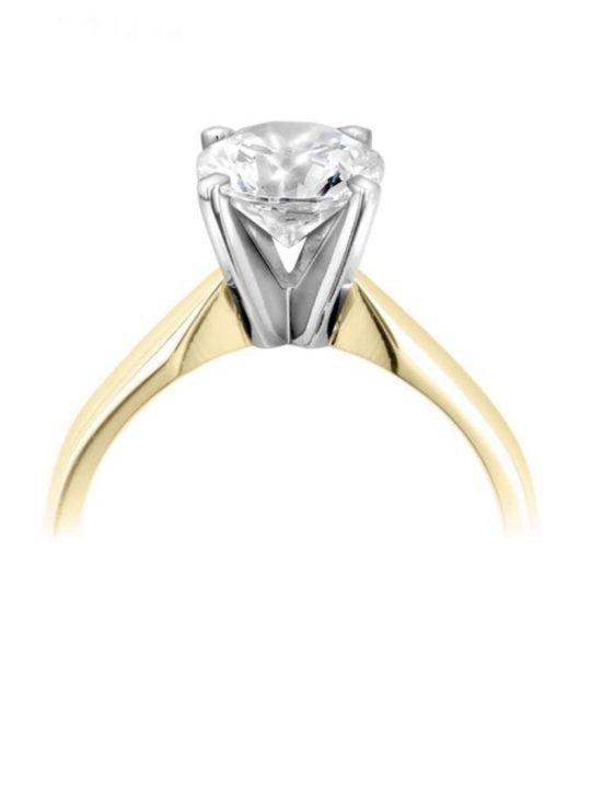 18ct Yellow Gold Brilliant Cut Diamond Solitaire Engagement Ring 0.40ct