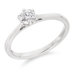 Platinum Brilliant Cut Diamond Solitaire Engagement Ring 0.40ct