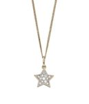 9ct Yellow Gold Petite Pave Set Diamond Star Pendant