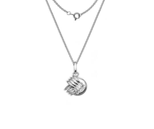 Sterling Silver Knot Pendant & Chain