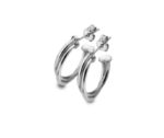 Sterling Silver Double Hoop Earrings