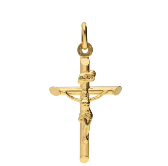 9ct Yellow Gold Crucifix Pendant