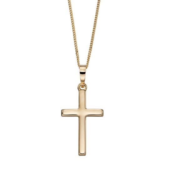 9ct Yellow Gold Cross Pendant