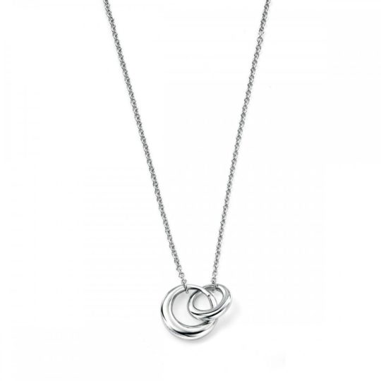 Sterling Silver Interlocking Circle Necklace