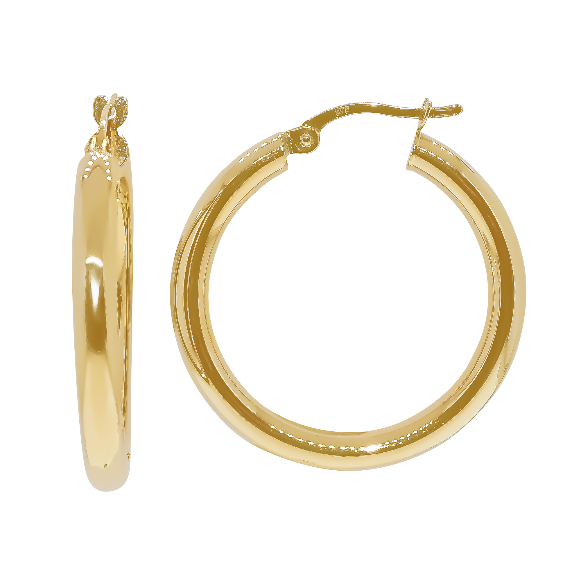 9ct Yellow Gold Hoop Earrings johnmacintyre