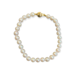 9ct Yellow Gold Cultured Freshwater 7.5in Pearl Bracelet