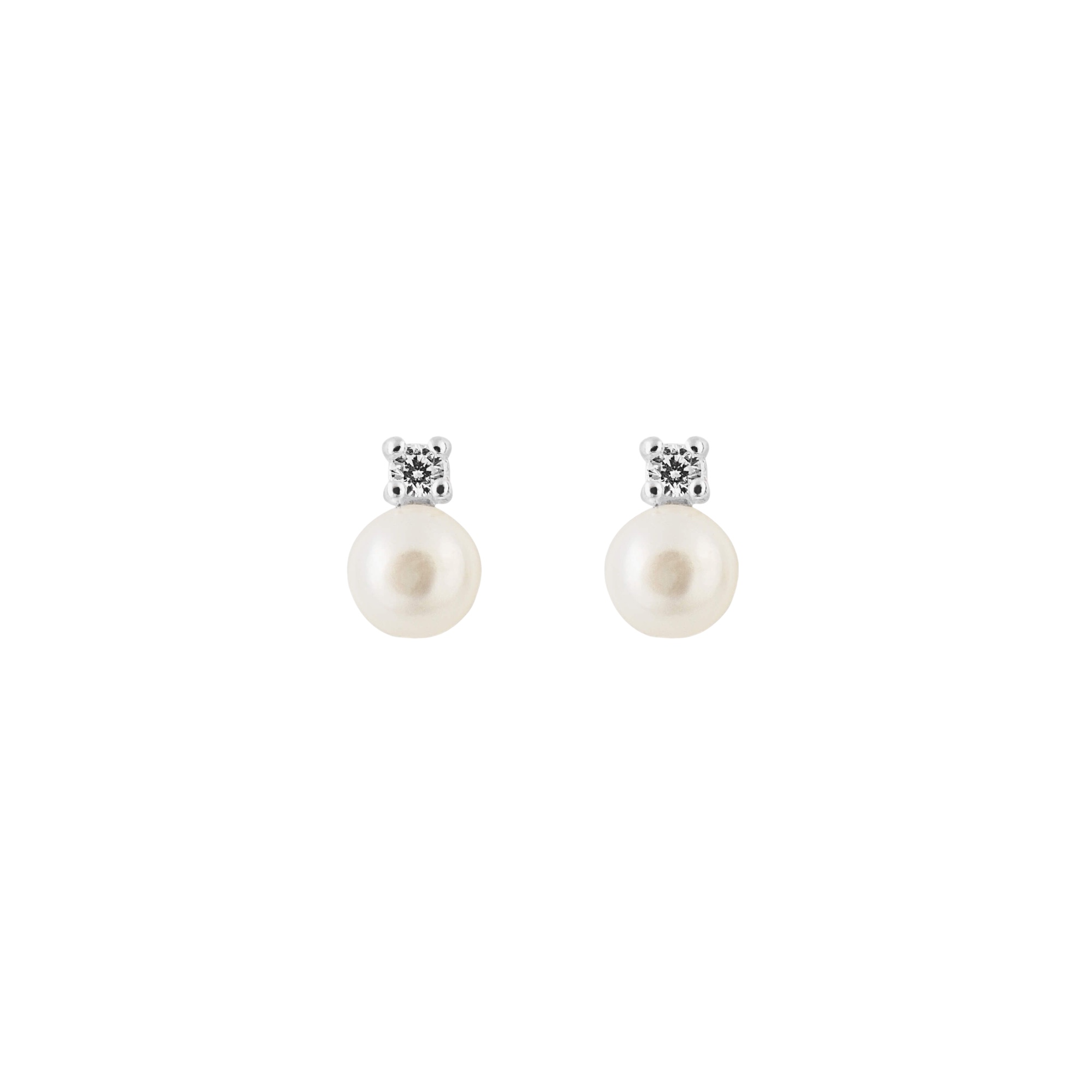 【STONEHENgE】Silver Material Pearl Cubic Earrings SC25A12T ◇STONEHENgE◇ Silver Pearl Cubic Earrings SC25A12T
