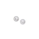 Sterling Silver 6.5mm-7mm Freshwater Pearl Stud Earrings