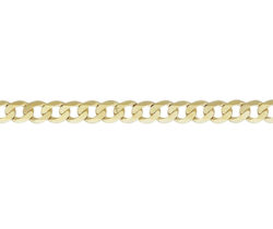 Gents 9ct Yellow Gold 22in Metric Curb Chain