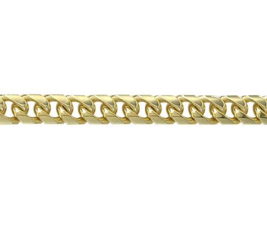 Gents 9ct Yellow Gold 8.5in Curb Bracelet