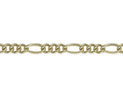 9ct Yellow Gold 7.5in Figaro Bracelet