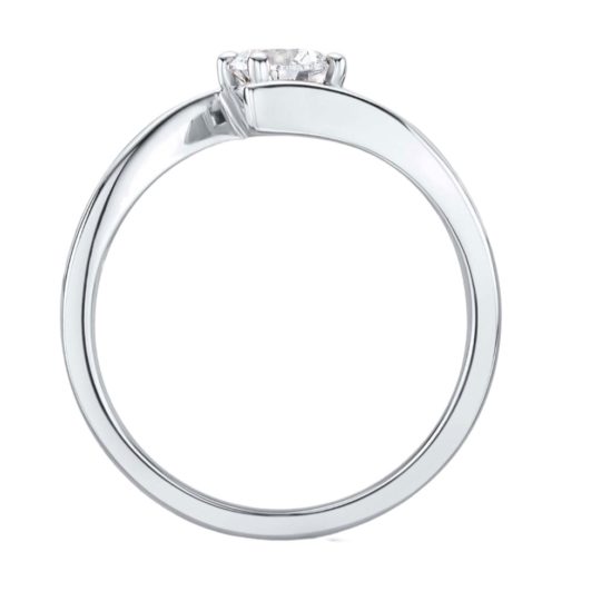 Platinum Brilliant Cut Diamond Solitaire Engagement Ring 0.25ct