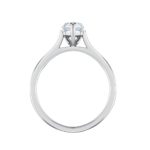 Platinum Pear Shape Diamond Solitaire Engagement Ring 0.70ct