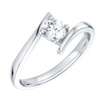 9ct White Gold Brilliant Cut Diamond Solitaire Engagement Ring 0.25ct