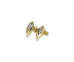 9ct Yellow Gold Petite Cubic Zirconia Stud Earrings