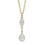 9ct Yellow Gold Freshwater Pearl Drop Pendant