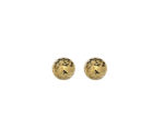 9ct Yellow Gold Domed Stud Earrings