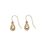 9ct Yellow Gold Teardrop Hook Earrings