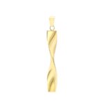 9ct Yellow Gold Twist Drop Pendant