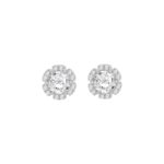 Sterling Silver Cubic Zirconia Cluster Stud Earrings