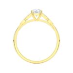 18ct Yellow Gold Brilliant Cut Diamond Engagement Ring 0.57ct